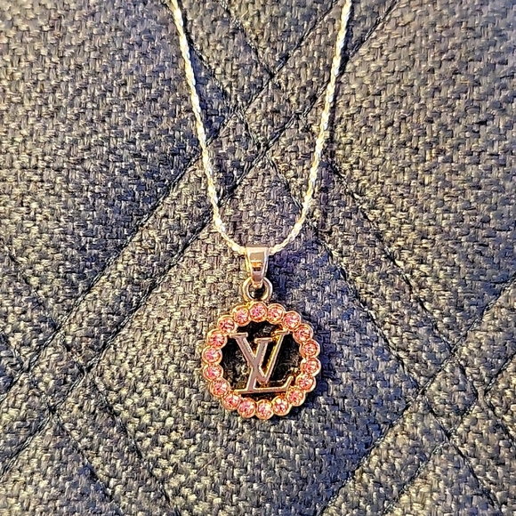 Authentic Louis Vuitton Rhinestone Charm Necklace - Picture 3 of 7